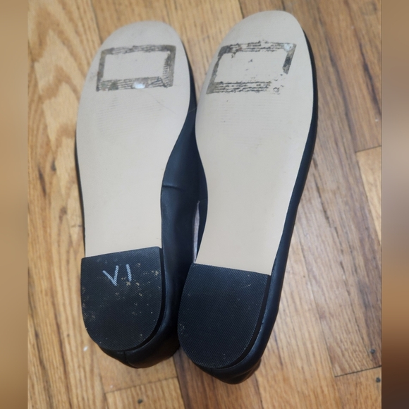 Steve Madden Women’s Size 7.5M Black Leather Flats Slip On Ballet Shoes Pre-Owne - Picture 6 of 9